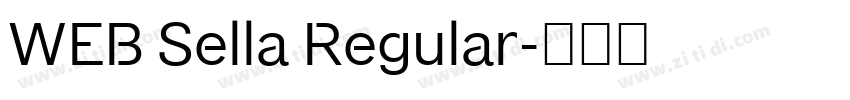 WEB Sella Regular字体转换 WEB Sella Regular字体转换
